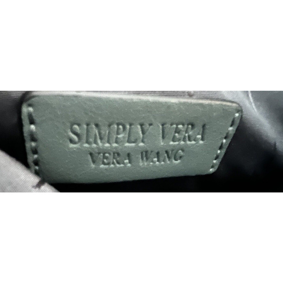 Simply Vera Wang Rockbridge Tote Handbag Purse Crossbody Blue Gray Color - Picture 7 of 8